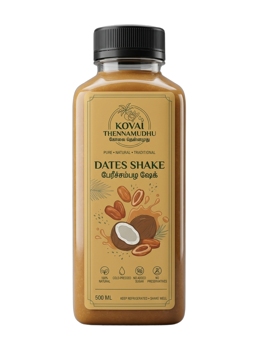 Dates Coconut Milk Shake Square Bottle