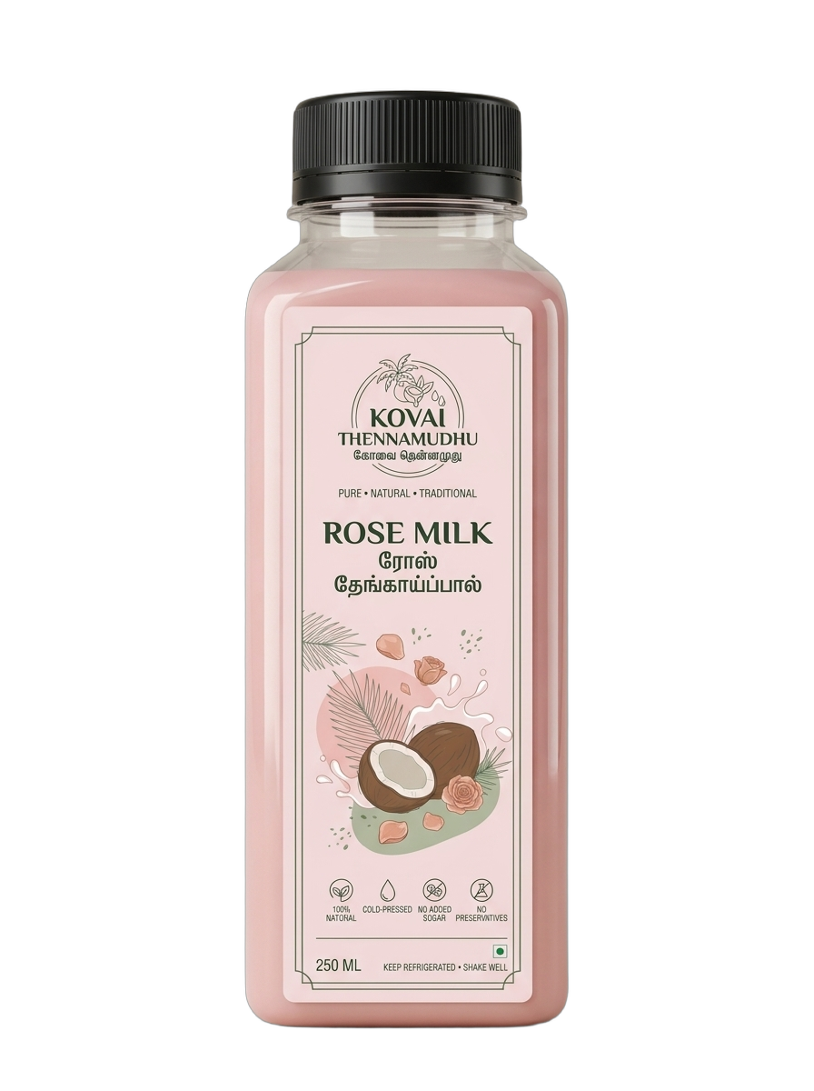 Rose Coconut Milk Shake Square Bottle